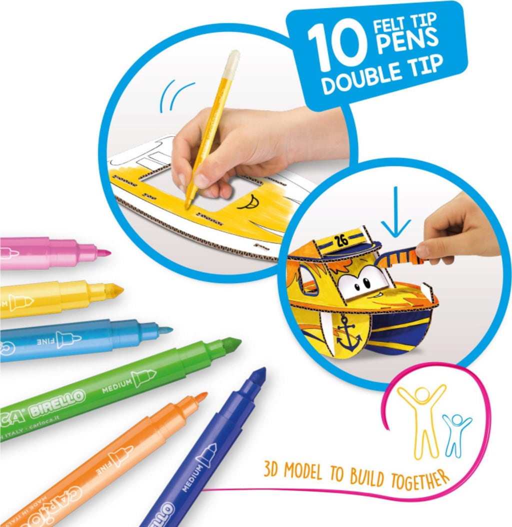 Carioca Create & Color Mr. Boat 3D