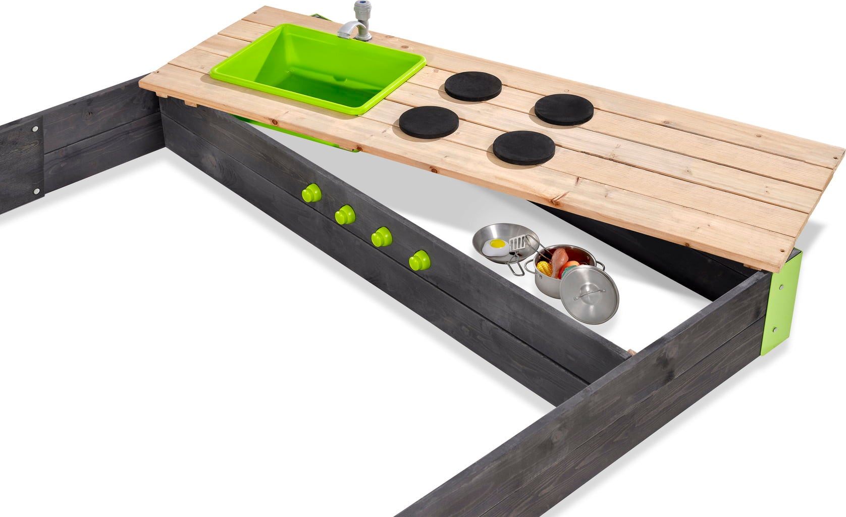 Exit Toys Aksent Holzsandkasten 200x140cm - 1 Stk