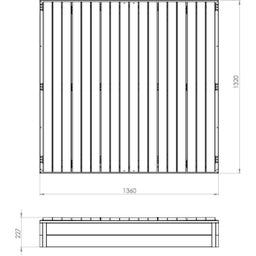 Exit Toys Aksent Holzsandkasten 136x132cm - 1 Stk