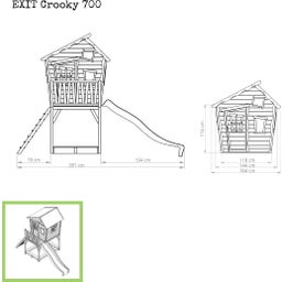 Exit Toys Crooky 700 Holzspielhaus - 1 Stk