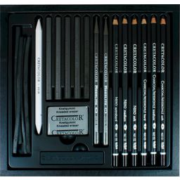 Cretacolor Black Box - lesena kaseta - 1 set.