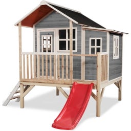 Exit Toys Loft 350 Holzspielhaus - grau