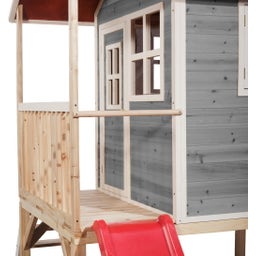 Exit Toys Loft 300 Holzspielhaus - grau