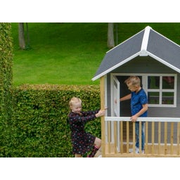 Exit Toys Loft 300 Holzspielhaus - grau