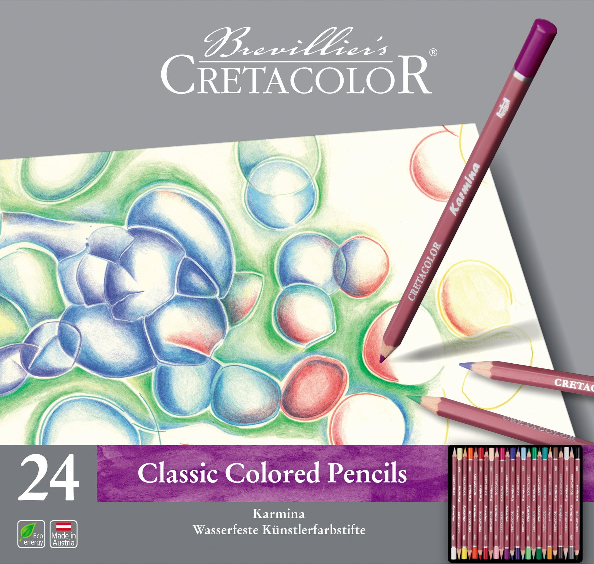Cretacolor Classic Colored Pencils Karmina - 24 pz.