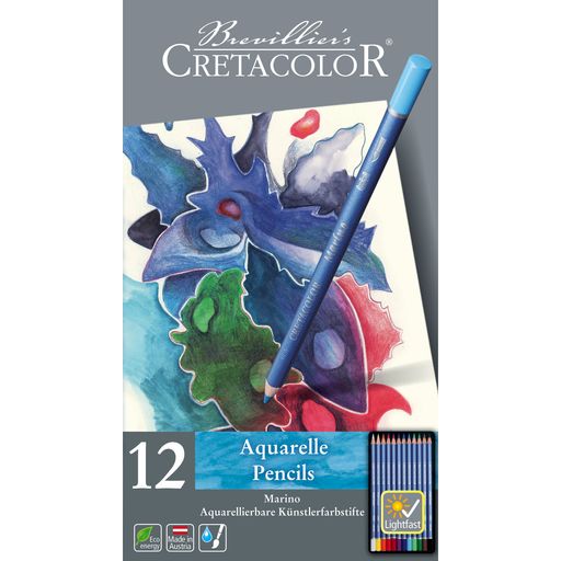 Cretacolor Aquarelle Pencils Marino - 12 pz.