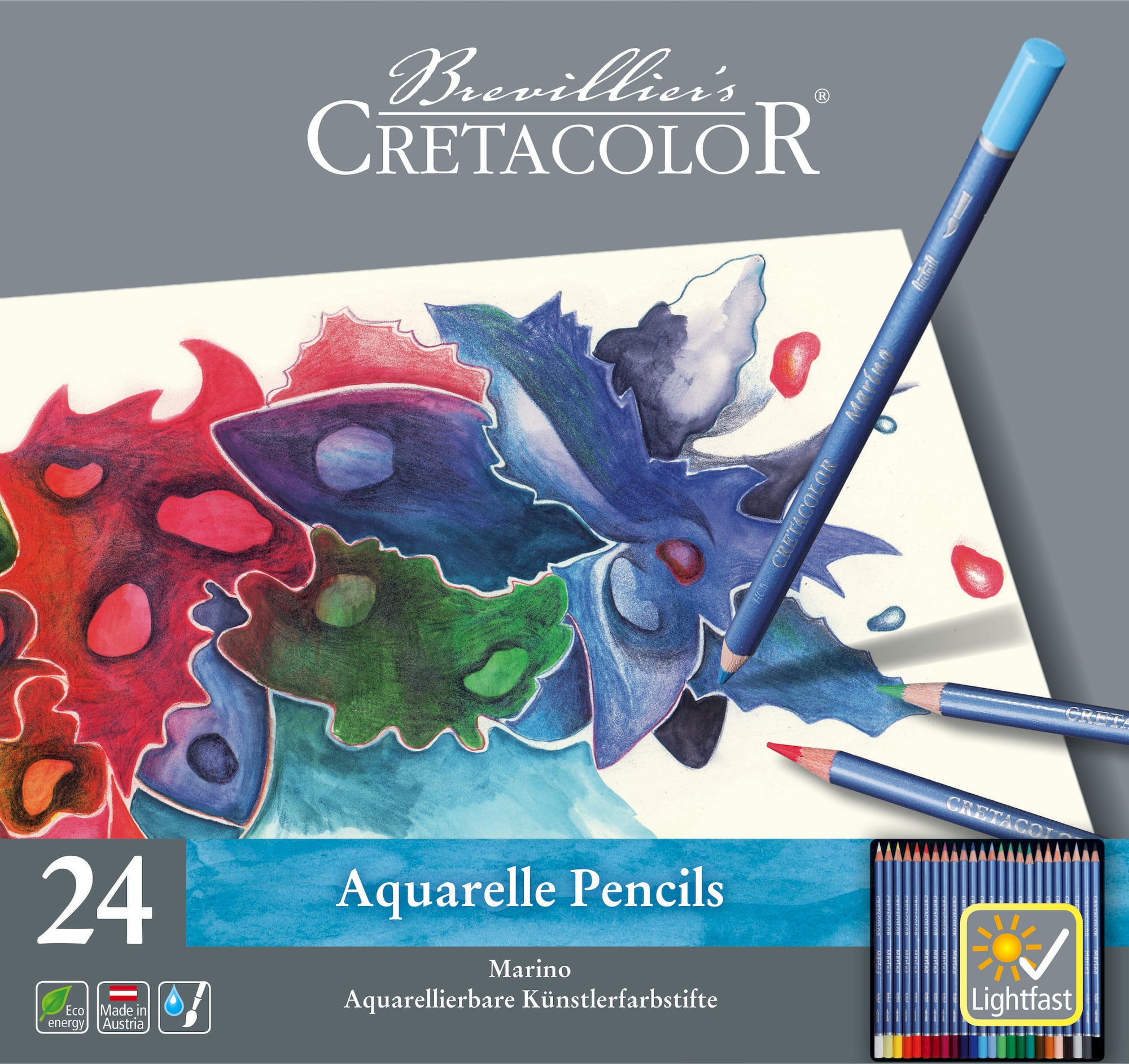 Aquarelle Pencils Marino, 24 pz.