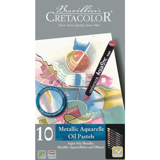 Cretacolor Aquarellstics auf Ölbasis Metallic - 1 Set
