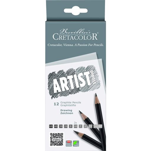 Cretacolor Artist Studio Graphite Pencils - 12 pz.
