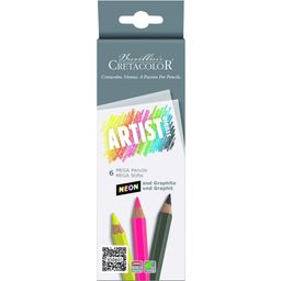 Artist Studio Mega Pencils - Neon and Graphite - 1 set