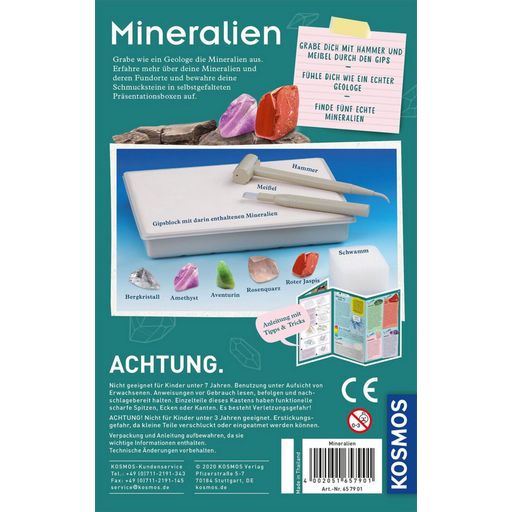 KOSMOS GERMAN - Mineralien, Ausgrabungs-Set - 1 item