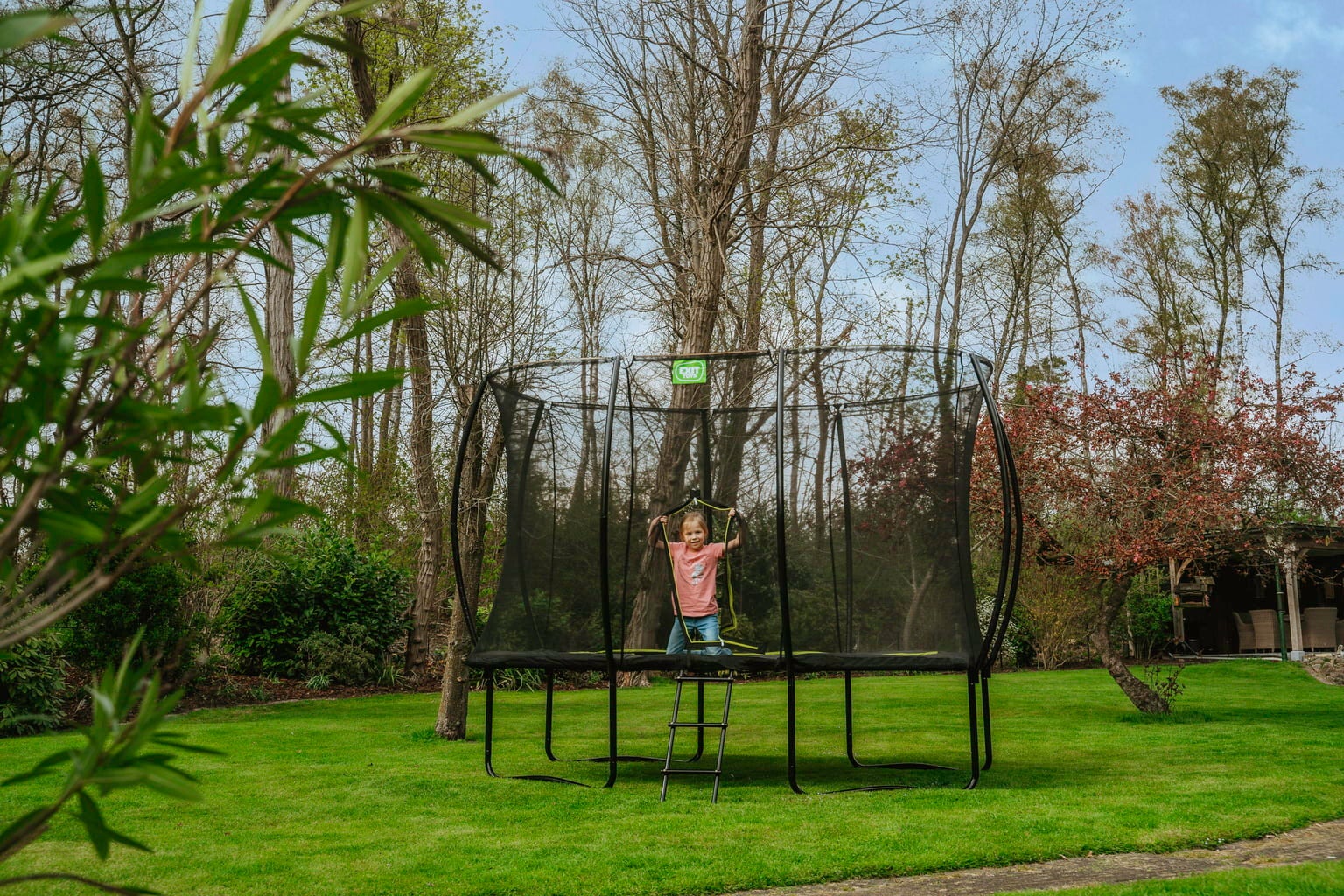 Exit Toys Silhouette Trampolin 214x305cm - schwarz