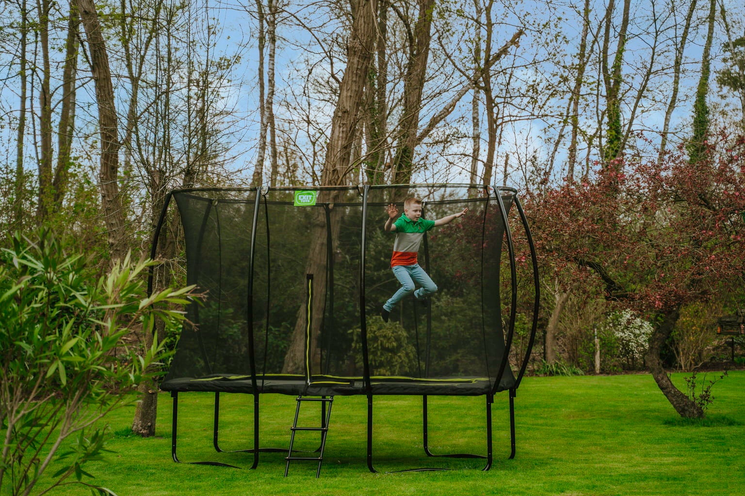 Exit Toys Silhouette Trampolin 214x305cm - schwarz