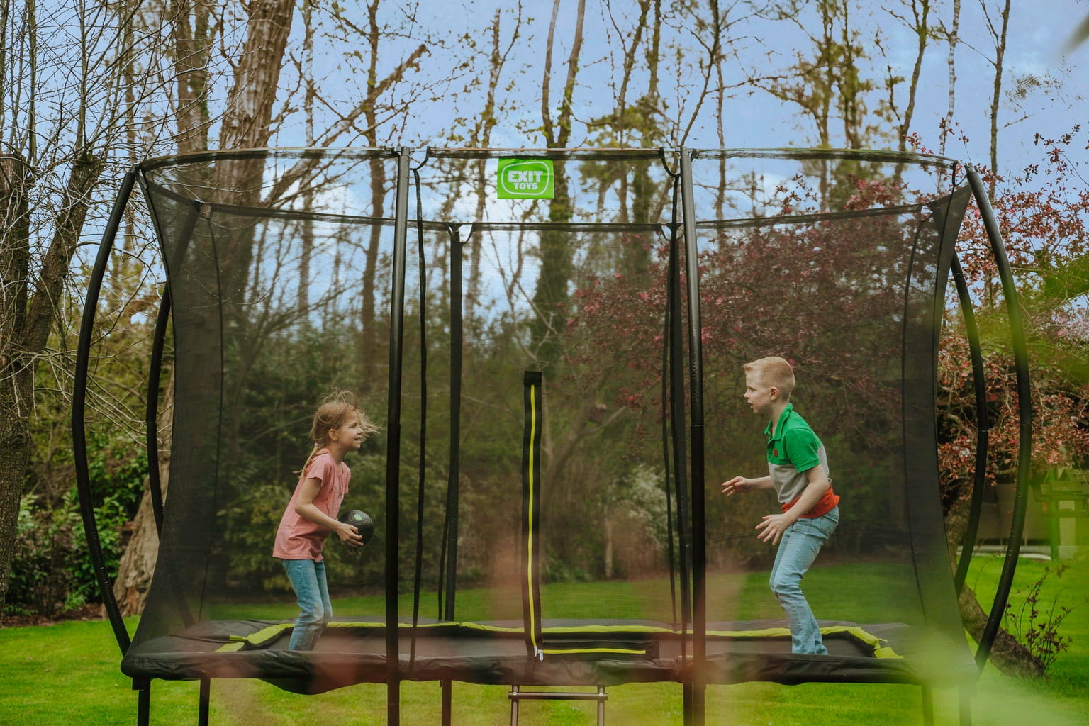 Exit Toys Silhouette Trampolin 214x305cm - schwarz