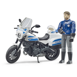 bworld Scrambler Ducati motor in policist