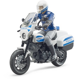 Bruder bworld Scrambler Ducati Polizeimotorrad - 1 Stk