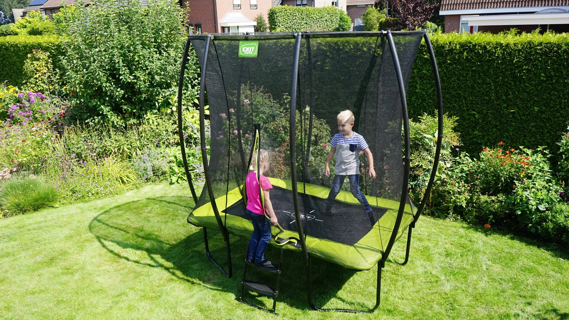 Exit Toys Silhouette Trampolin 153x214cm - grün