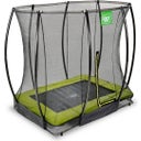 Silhouette Bodentrampolin 153x214cm mit Sicherheitsnetz - grün