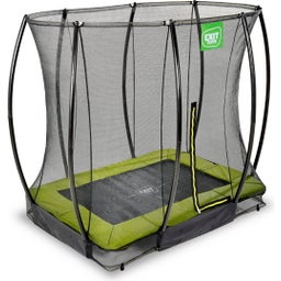 Silhouette Bodentrampolin 153x214cm mit Sicherheitsnetz - grün