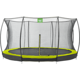 Silhouette Bodentrampolin ø427cm mit Sicherheitsnetz - grün