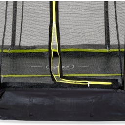 Silhouette Bodentrampolin ø366cm mit Sicherheitsnetz - schwarz