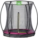 Silhouette Bodentrampolin ø183cm mit Sicherheitsnetz - rosa