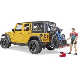 Jeep Wrangler Rubicon Unlimited with Mountain Bike and Cyclist - 1 item