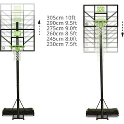 Comet versetzbarer Basketballkorb - grün/schwarz - 1 Stk