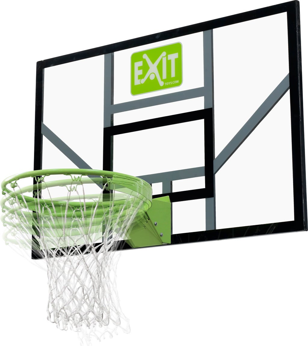 Galaxy Basketballbrett mit Dunkring und Netz - grün/schwarz - 1 Stk