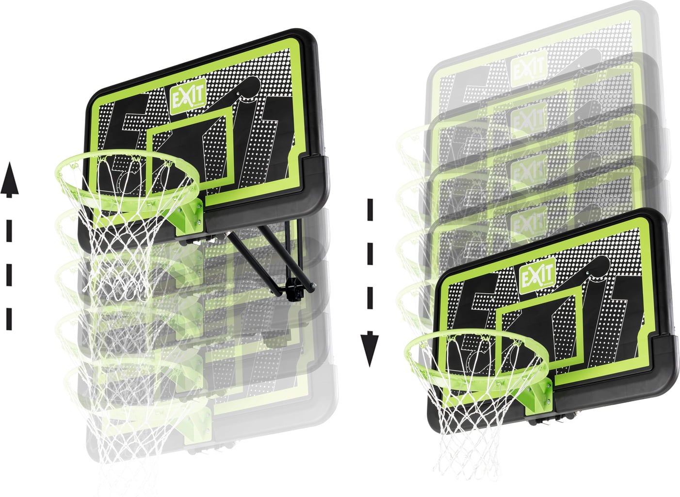 Exit Toys Galaxy Basketballkorb zur Wandmontage - Black Edition