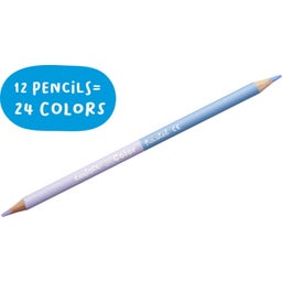 Carioca BiColor Pastel Pencils - 12 items