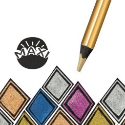 Carioca Metallic Maxi Pencils