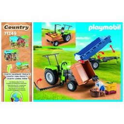 PLAYMOBIL 71249 - Country - Traktor mit Hänger - 1 item