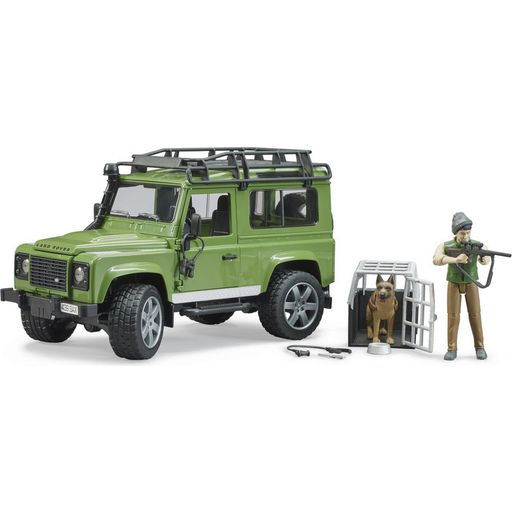 Land Rover Defender with Forester and Dog - 1 item