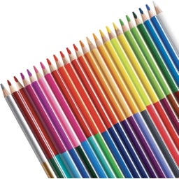 Carioca BiColor Triangular Colored Pencils