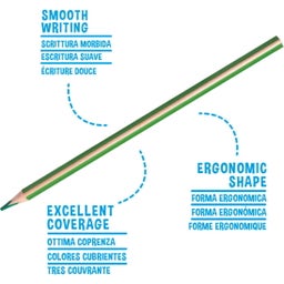 Carioca Supercolor Triangular Pencils - 12 Stk