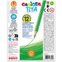 Carioca Tita Colored Pencil + Sharpener - 12 Stk