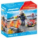 71826 - Action Heroes - Pompiere con Pompa d'Acqua - 1 pz.