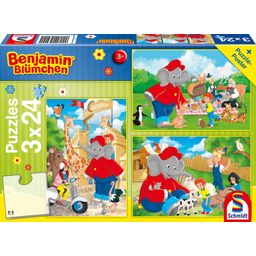 Schmidt Spiele Benjamin l'Elefante, 3 x 24 Pezzi - 1 pz.