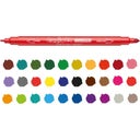 Carioca Birello Double Felt Tip Pens - 24 kos.