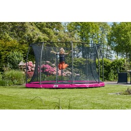 Trampolin Comfort Edition Ground Ø 251 cm - Pink