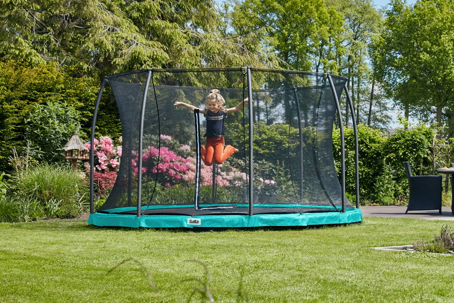 Salta Trampolines Comfort Edition Ground 366 cm - Grön