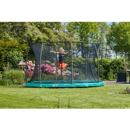 Trampolino Comfort Edition Ground Ø 396 cm - Verde