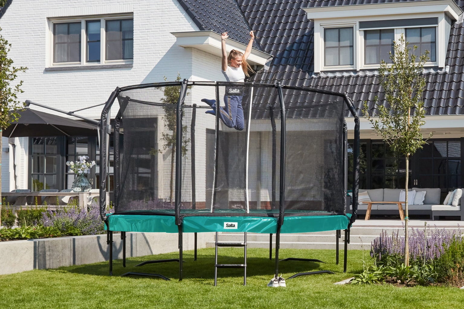 Salta Trampolines Trampolin First Class Ø 366 cm - Grün