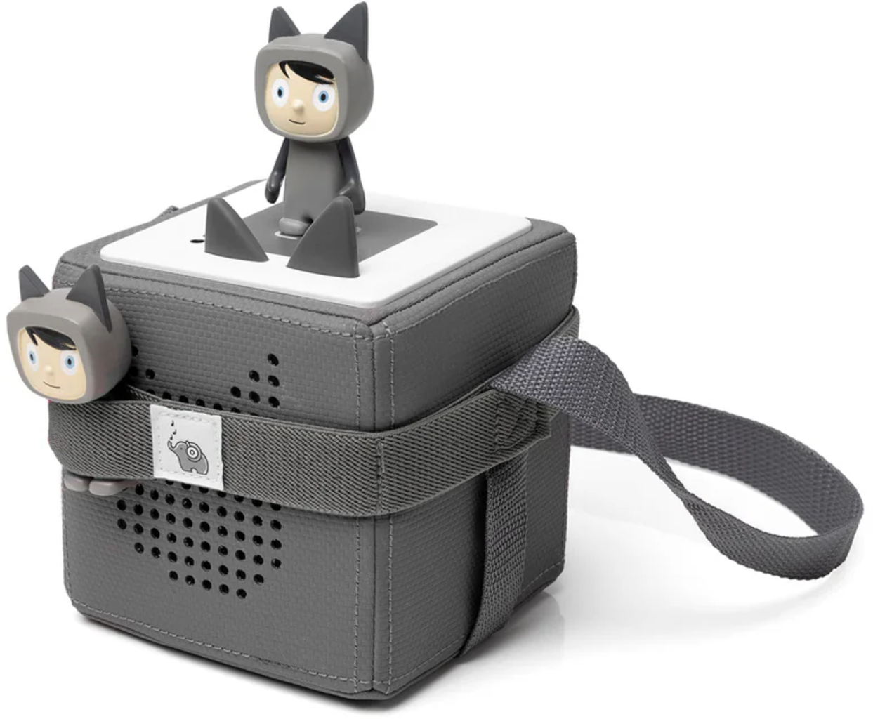 Toniebox-Träger für Box und bis zu 8 Tonies, grau