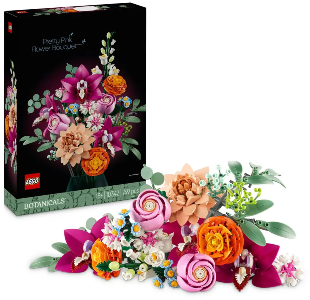 Botanicals - 10342 Schöner Rosafarbener Blumenstrauß - 1 Stk