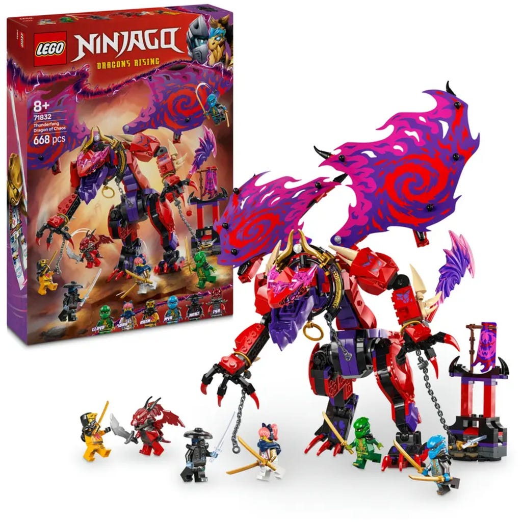 LEGO Ninjago - 71832 Thunderfang Dragon of Chaos - Playpolis
