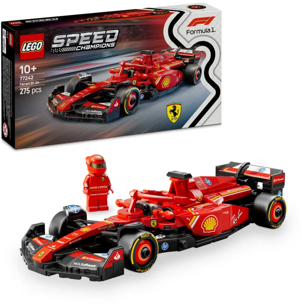 Speed Champions - 77242 Ferrari SF-24 F1 Rennauto - Spielzeug Auto - 1 ud.