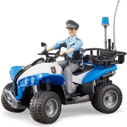 Polisfyrhjuling med Polisman & Utrustning - 1 st.