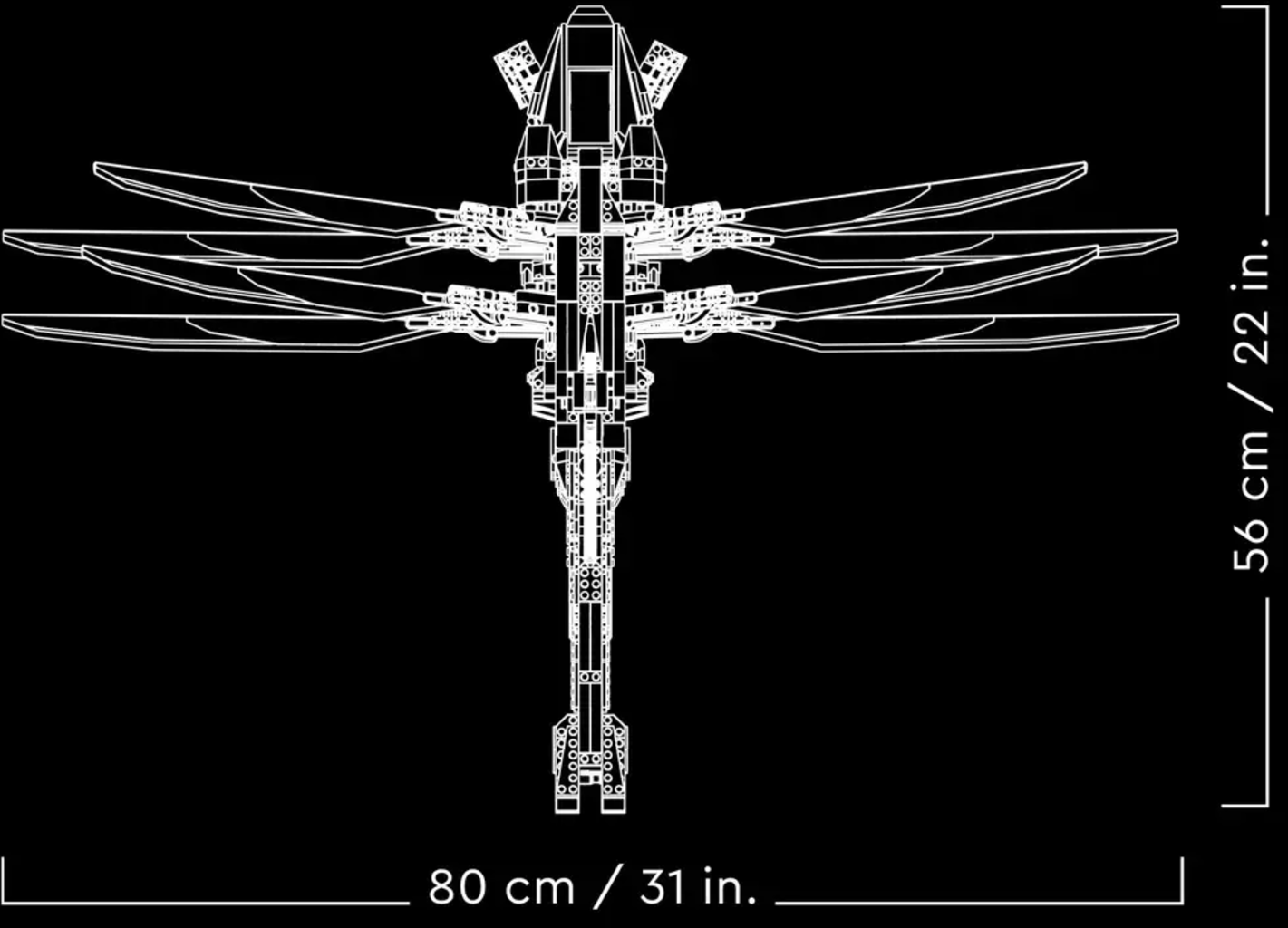 Icons - 10327 Dune Atreides Royal Ornithopter Set, Modell-Flugzeug